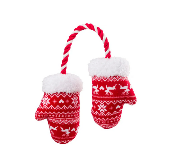 Mittens rope dog toy