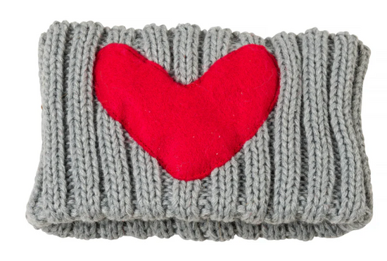 Grey Heart Snood