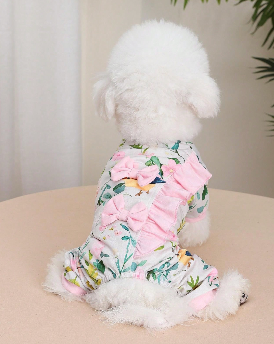 Floral Coquette Bow Pyjamas