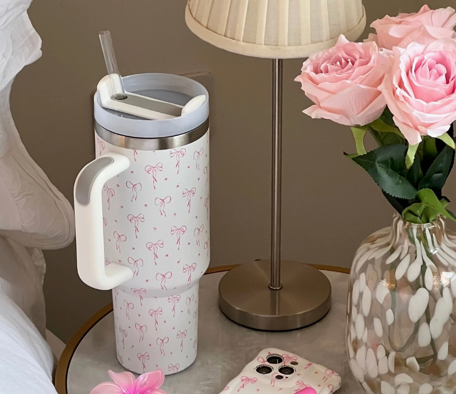 Stainless Steel Tumbler - Dainty Bows