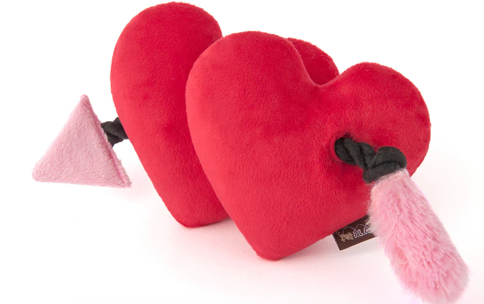 Fur-ever love hearts rope dog toy