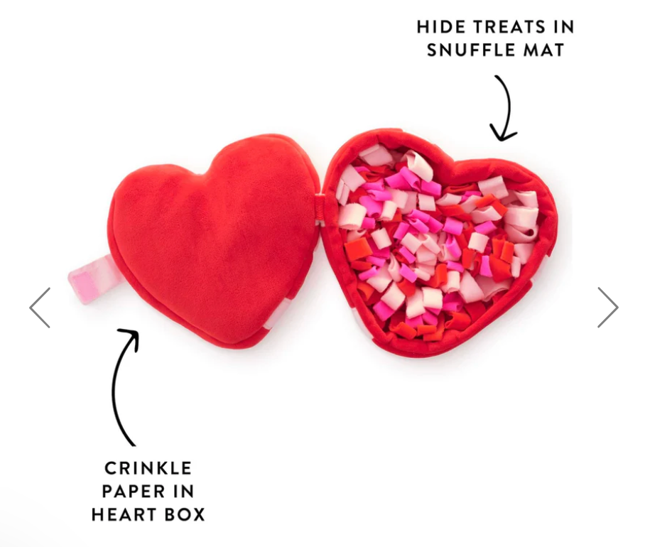 Be My Valentine Interactive Snuffle Dog Toy