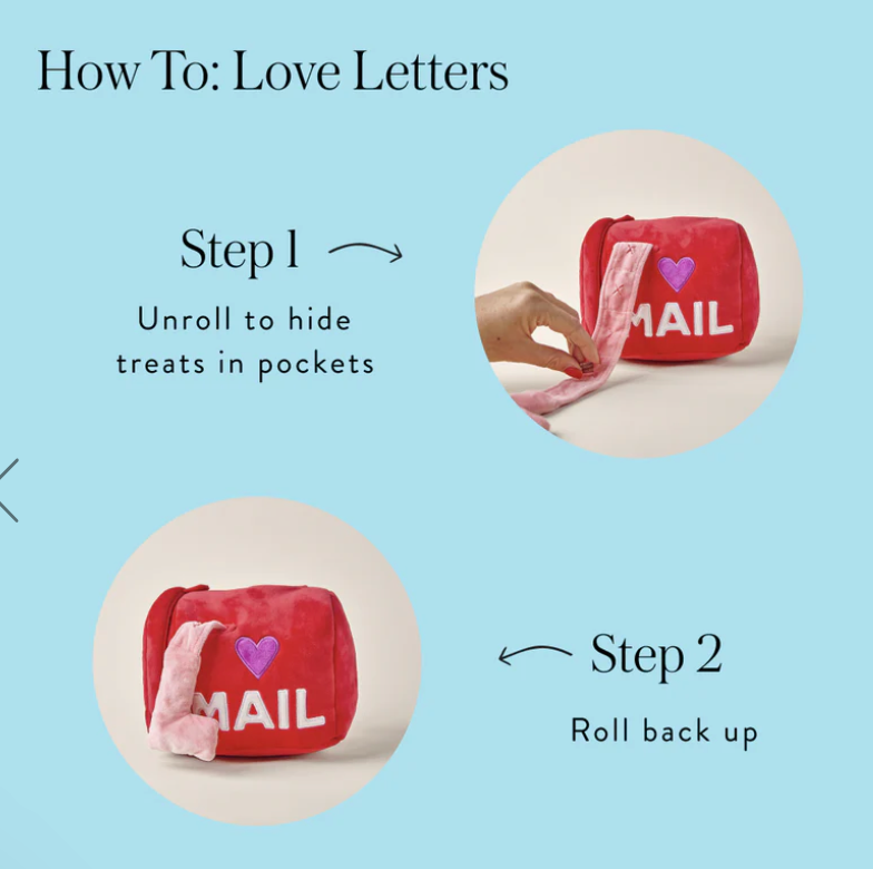 Love Letters Interactive Snuffle Dog Toy