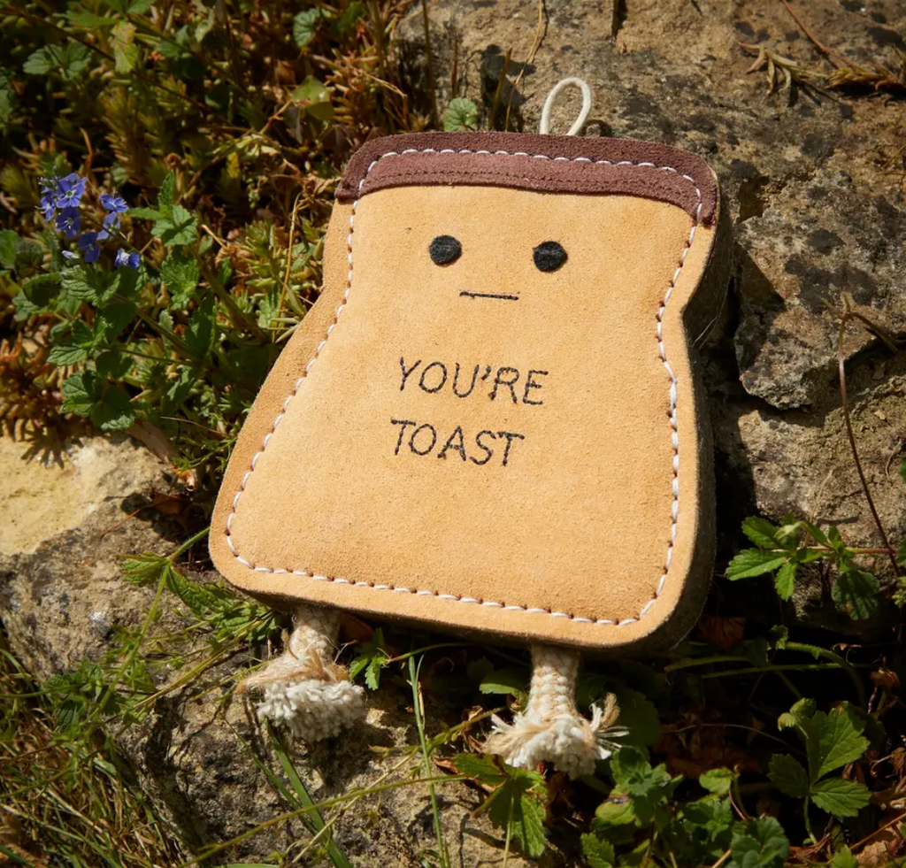 You’re toast tough dog toy