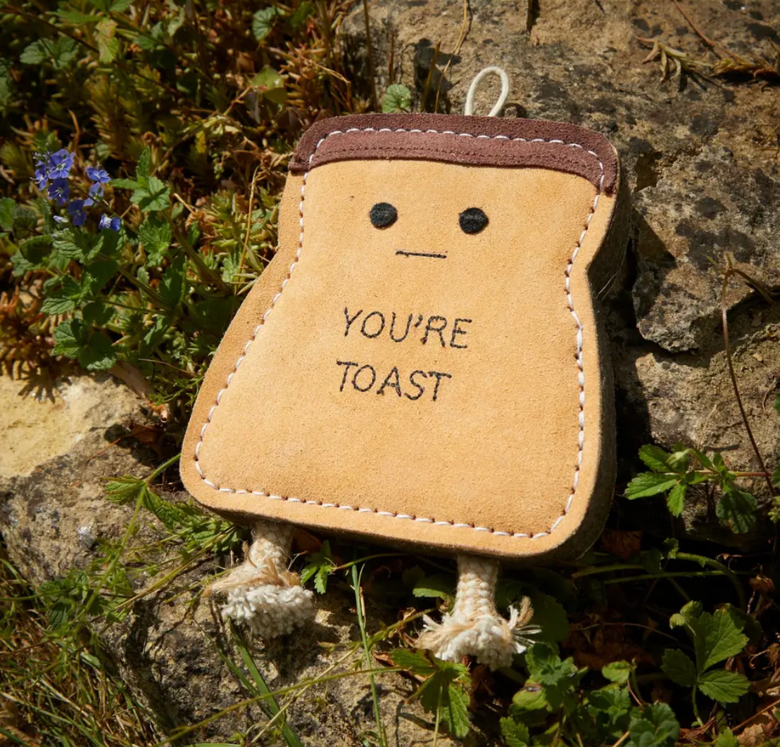 You’re toast tough dog toy