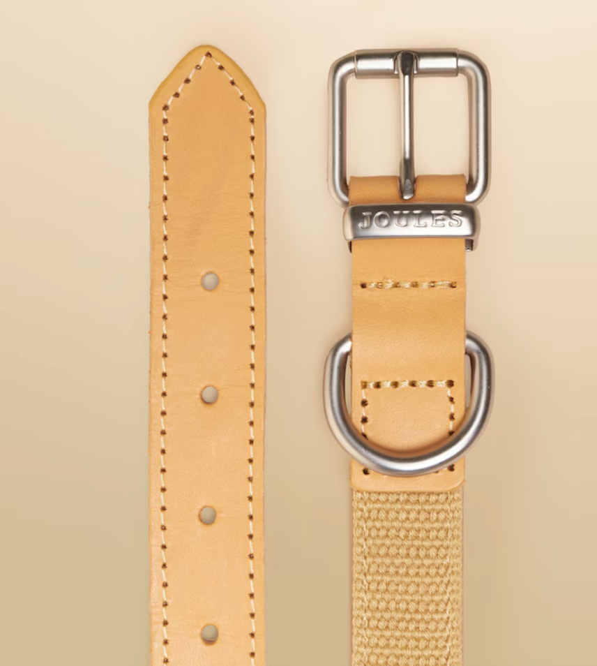 Joules -tan dog collar