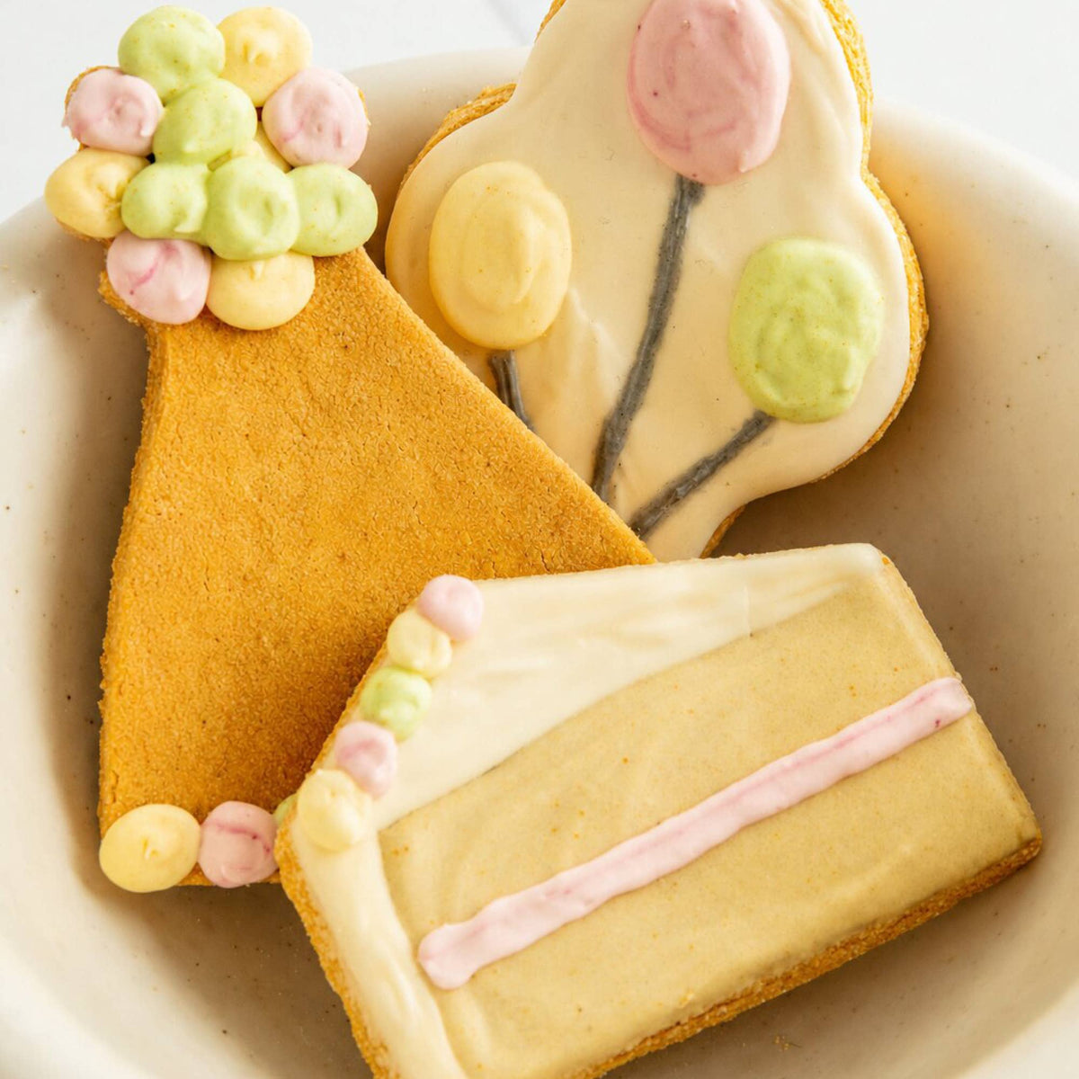 Celebration Iced Dog Biscuit Trio