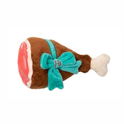 Holiday ham dog toy