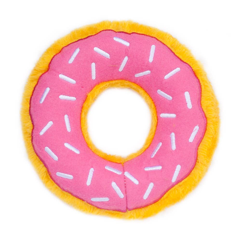 Junior Donutz - Strawberry - Large Dog Toy