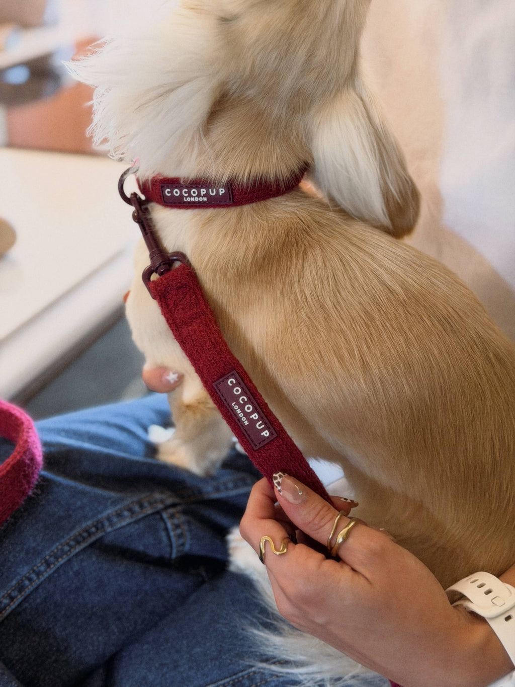 Knitted Cherry Bakewell COLLAR