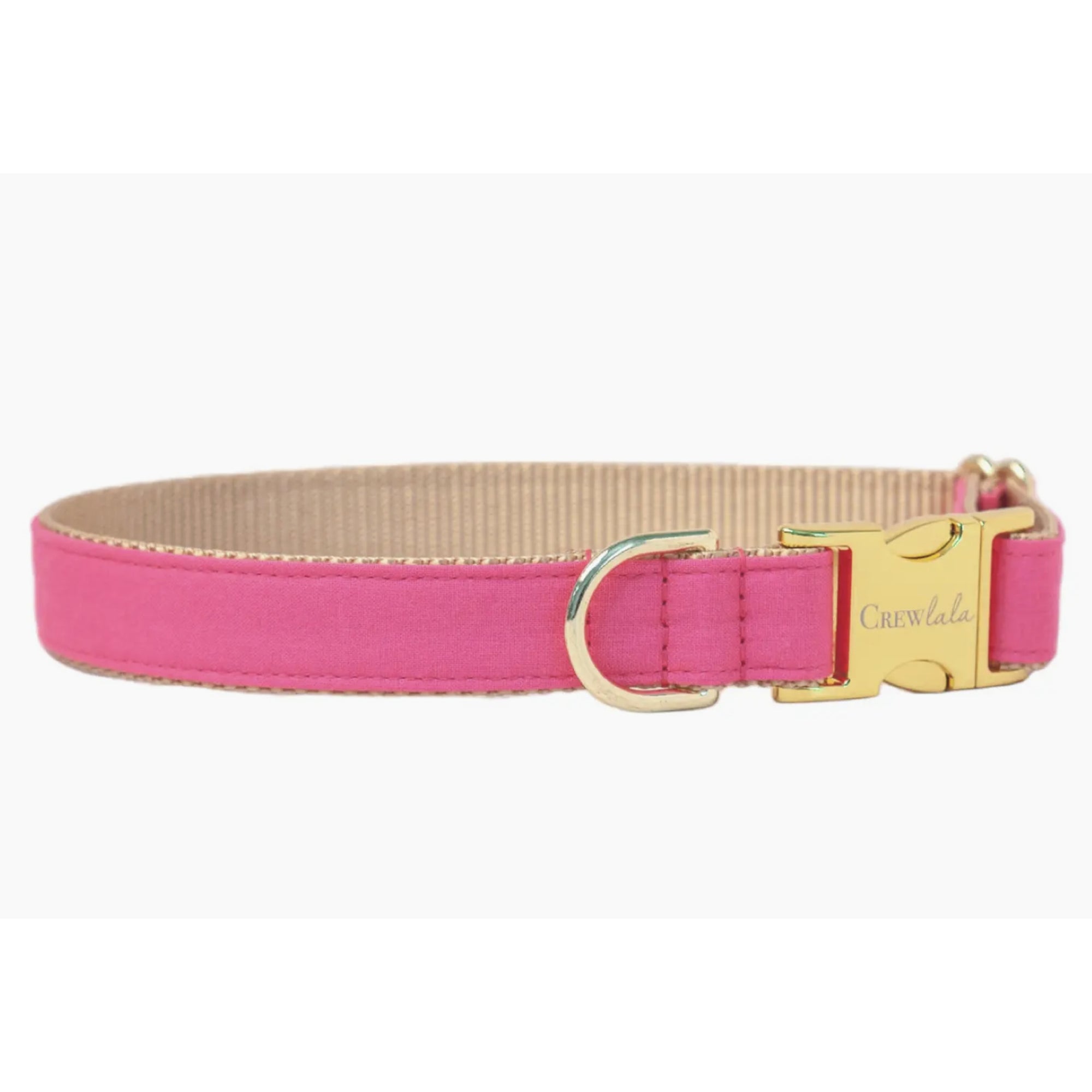 Azalea pink Belle bow dog collar