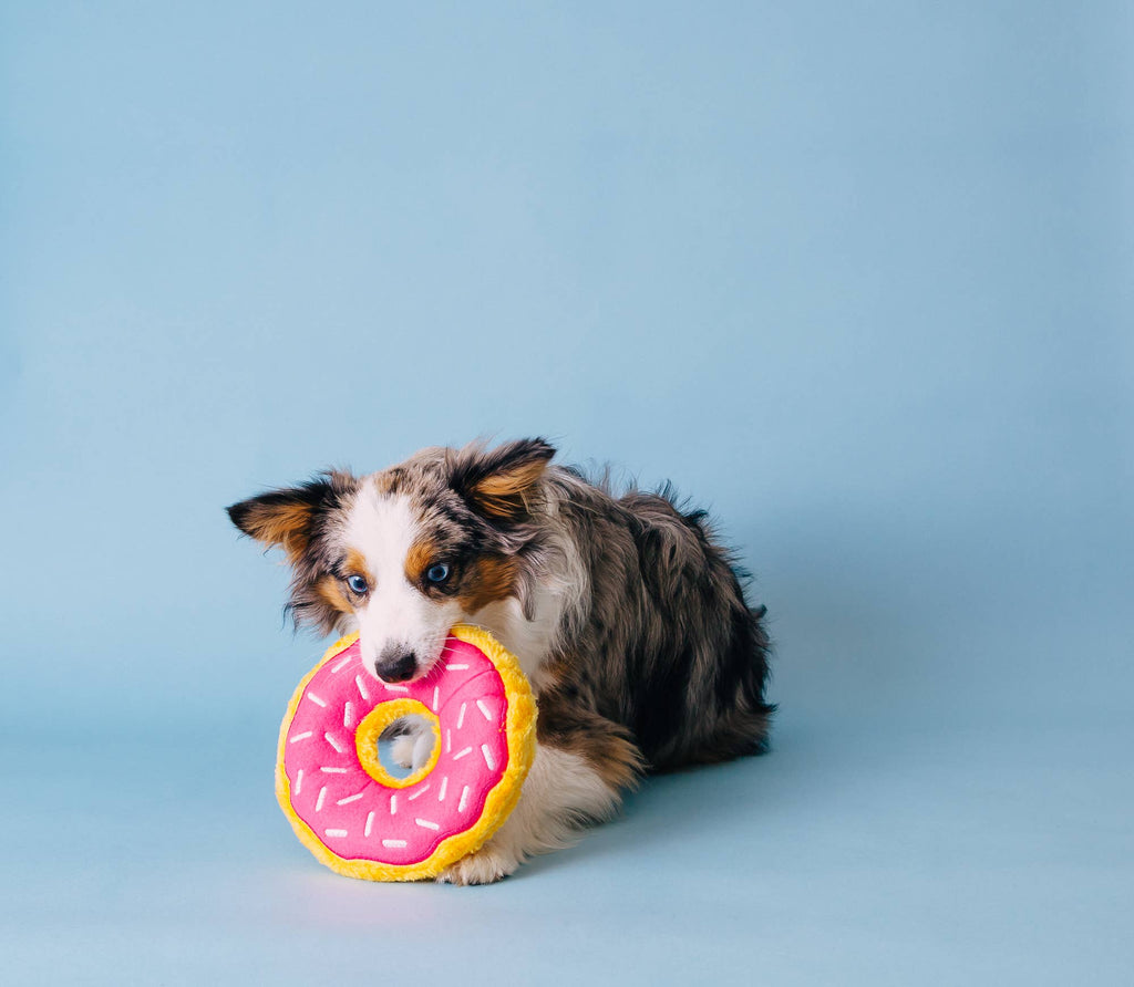 Junior Donutz - Strawberry - Large Dog Toy