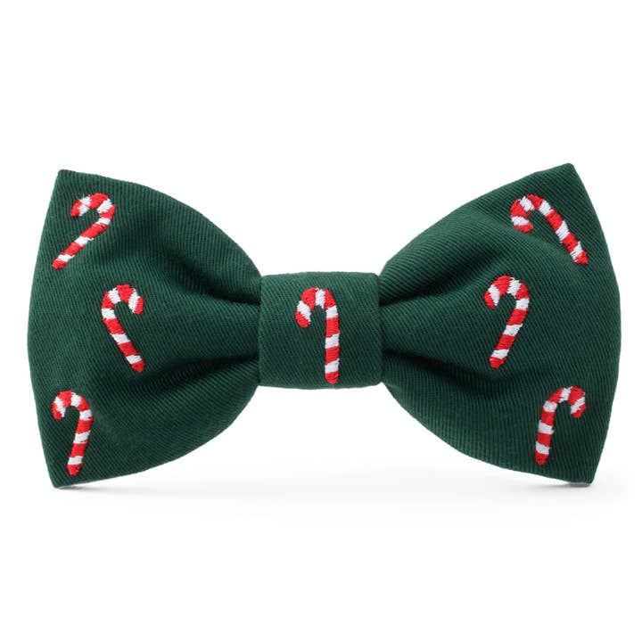 Candy cane bow tie (green)
