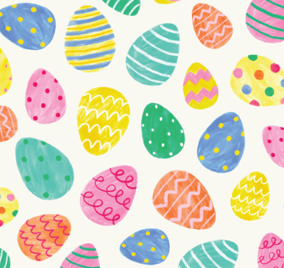 Easter Eggs Dog Bow Tie