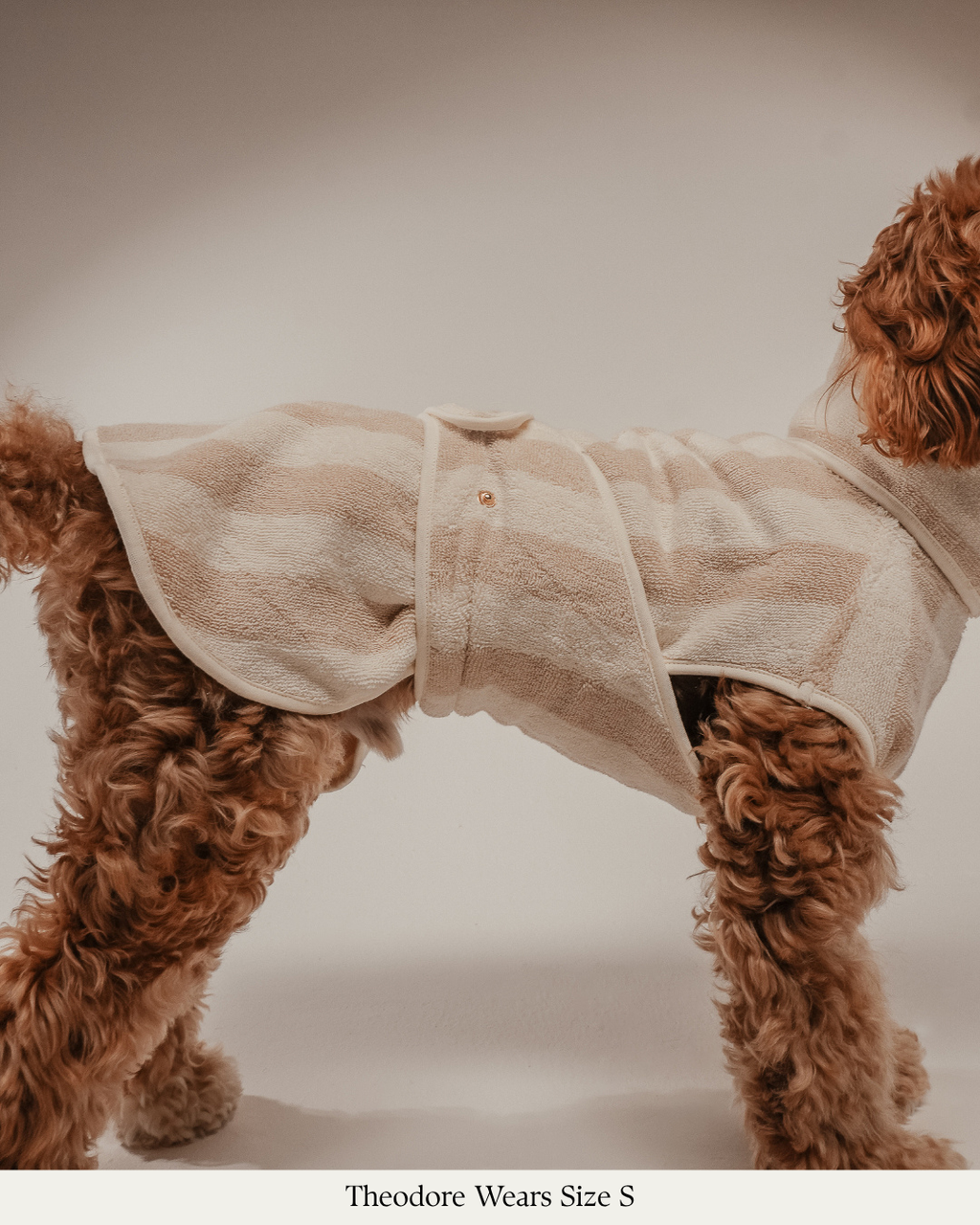 Hazelnut Stripe | The Cosy Cloak Drying Robe