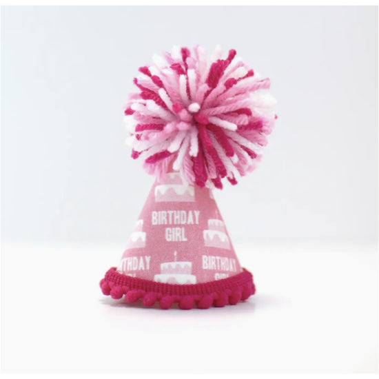 Birthday Girl (pink ink)Party Hat