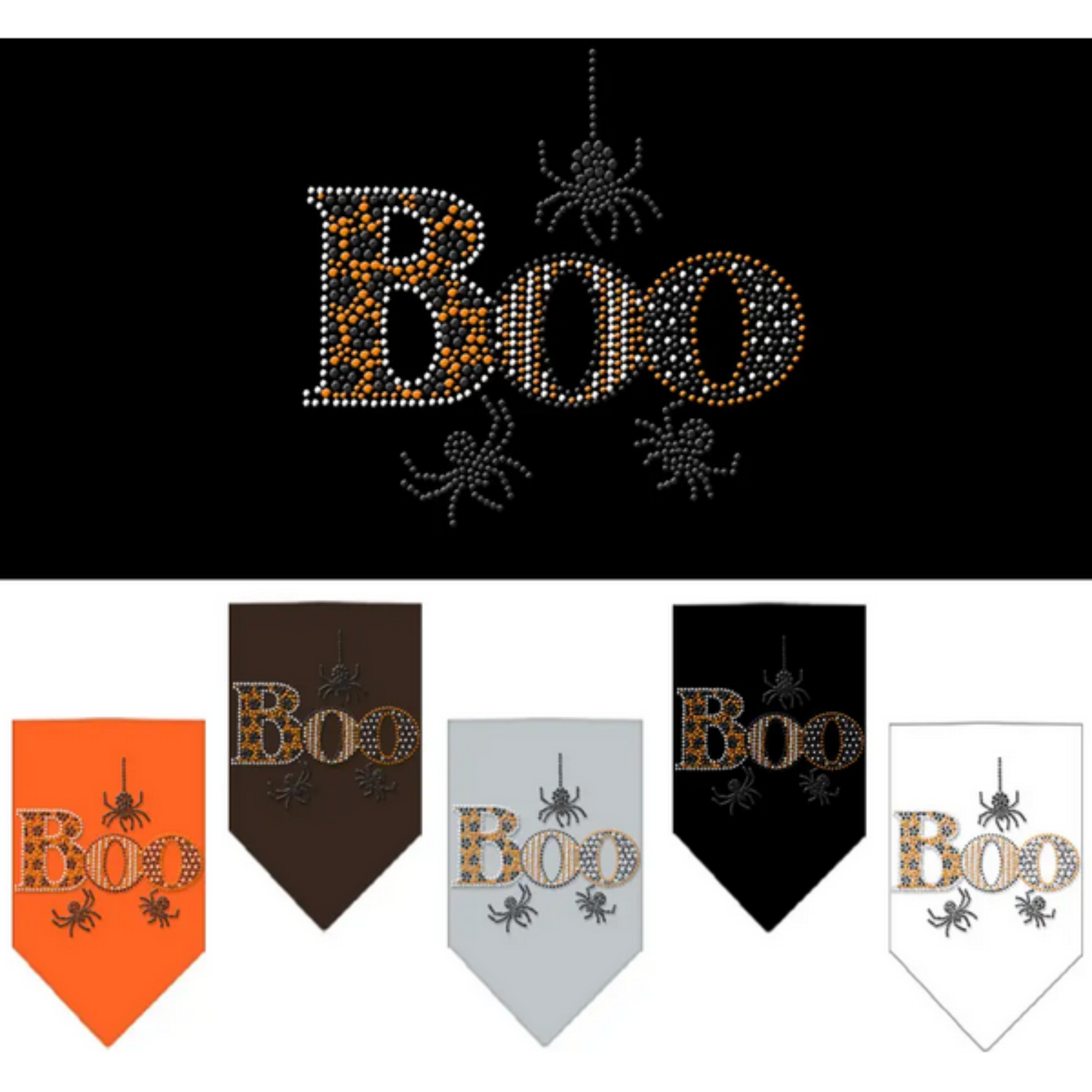 Rhinestone Boo! bandana