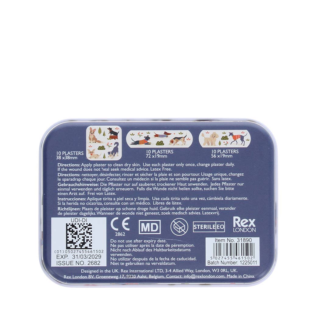 Plasters in a tin (30 pcs) - Dog Park