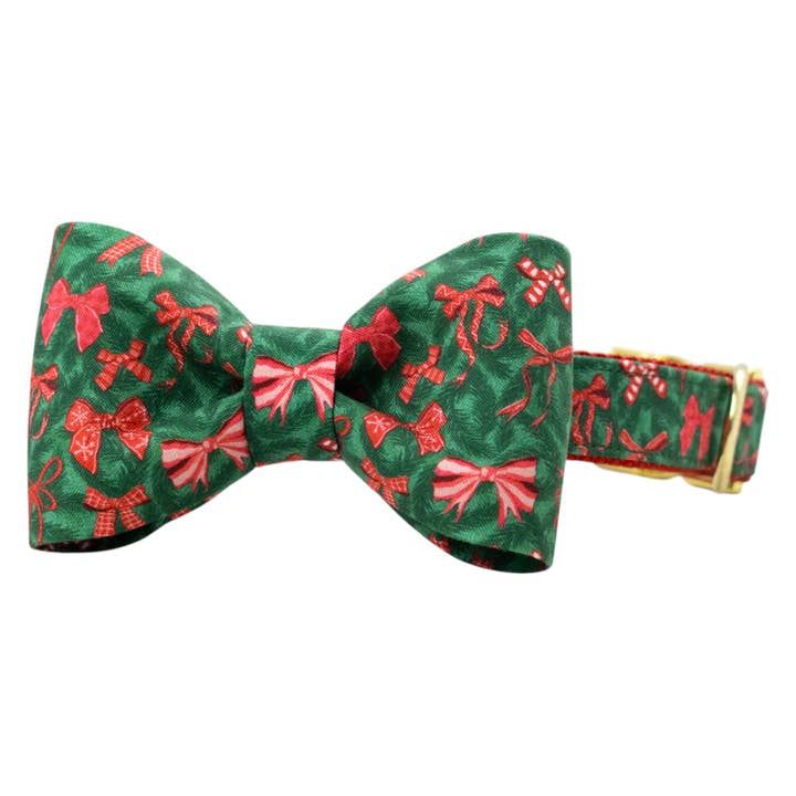 Crew Lala Christmas bow tie collar