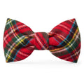 Tartan Plaid Flannel Holiday Dog Bow Tie