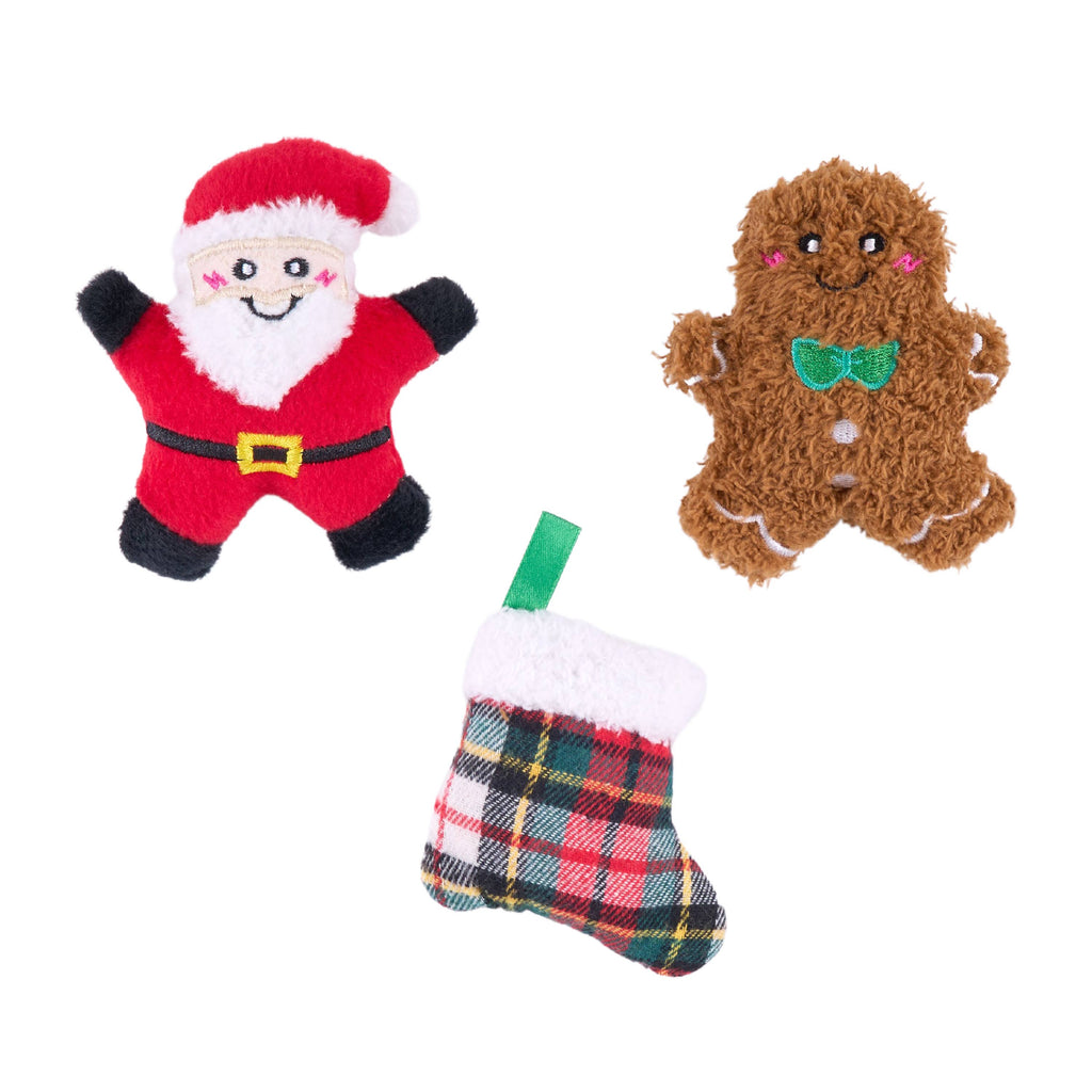 Miniz 6-Pack - Holiday Cheer - Christmas Dog toy
