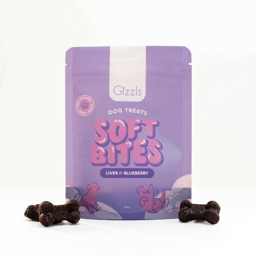Gizzls Soft Bites "The Purple One" Dog Treats (150g)