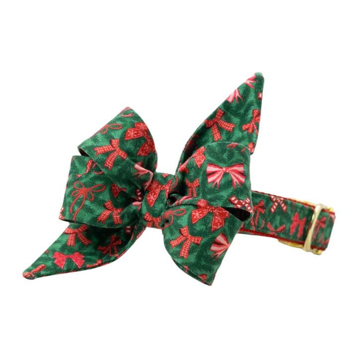 Crew Lala Christmas Bows Belle bow collar
