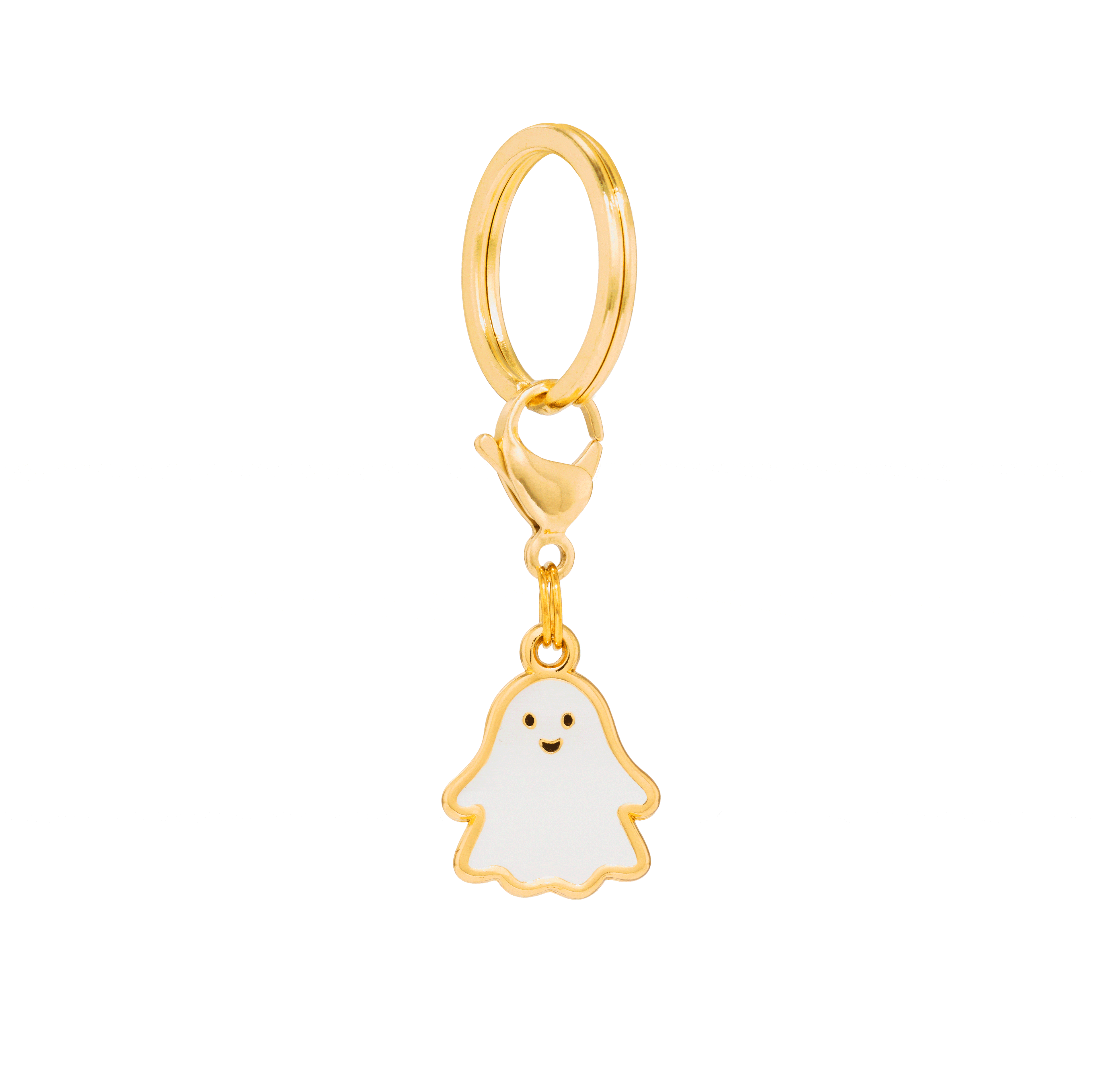 Glow-in-the-Dark Ghost Dog Collar Charm
