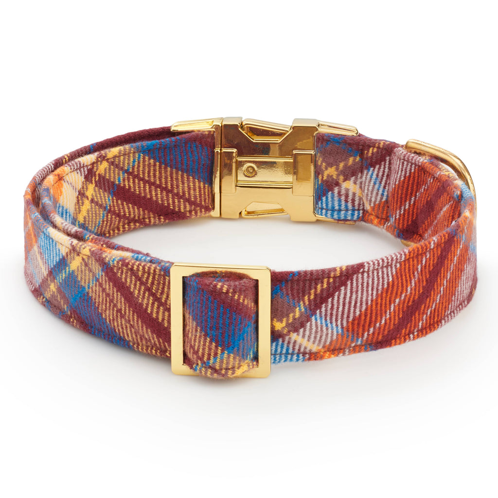 Marlow Plaid Flannel Dog Collar