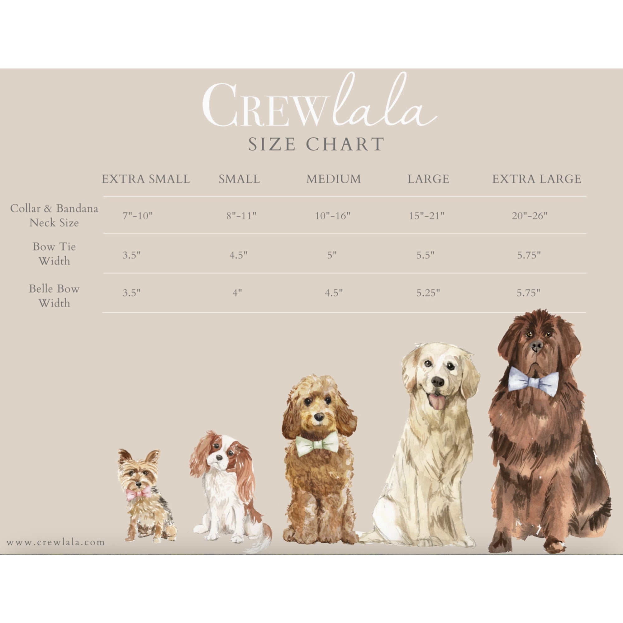 Sandy Check Bow Tie Dog Collar