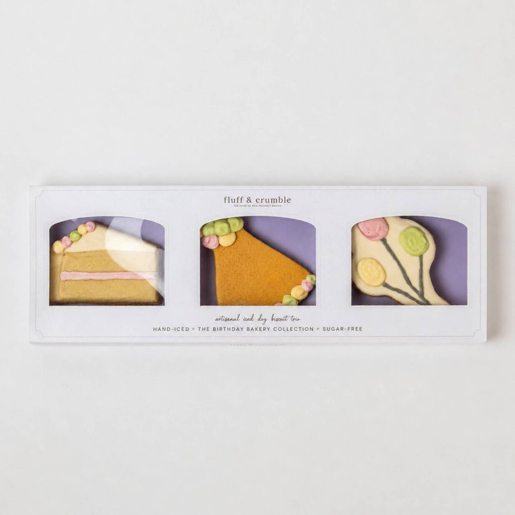 Celebration Iced Dog Biscuit Trio
