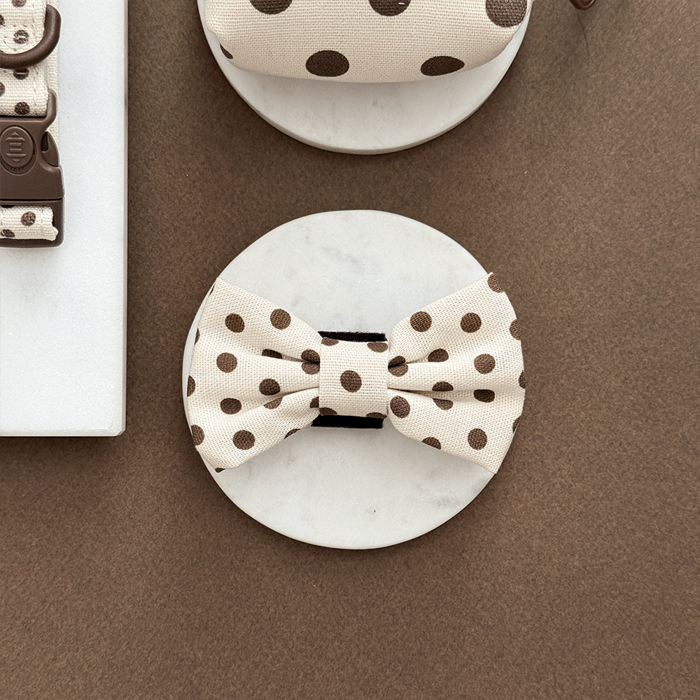 Tiramisu Polka Dot Bow Tie