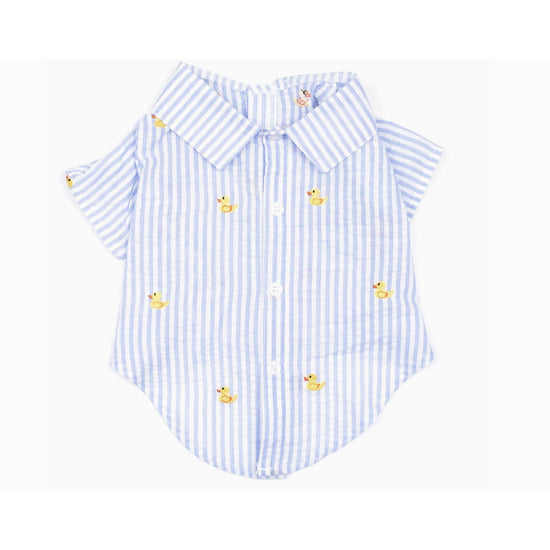 Lt. Blue Stripe Rubber Duck Shirt