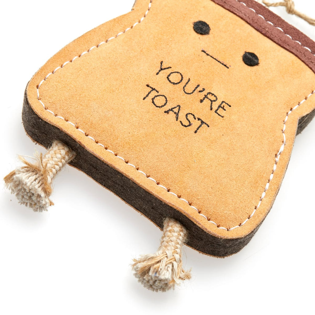 You’re toast tough dog toy