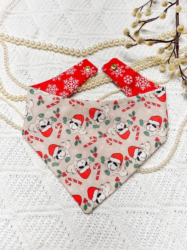 Christmas lamb chop bandana