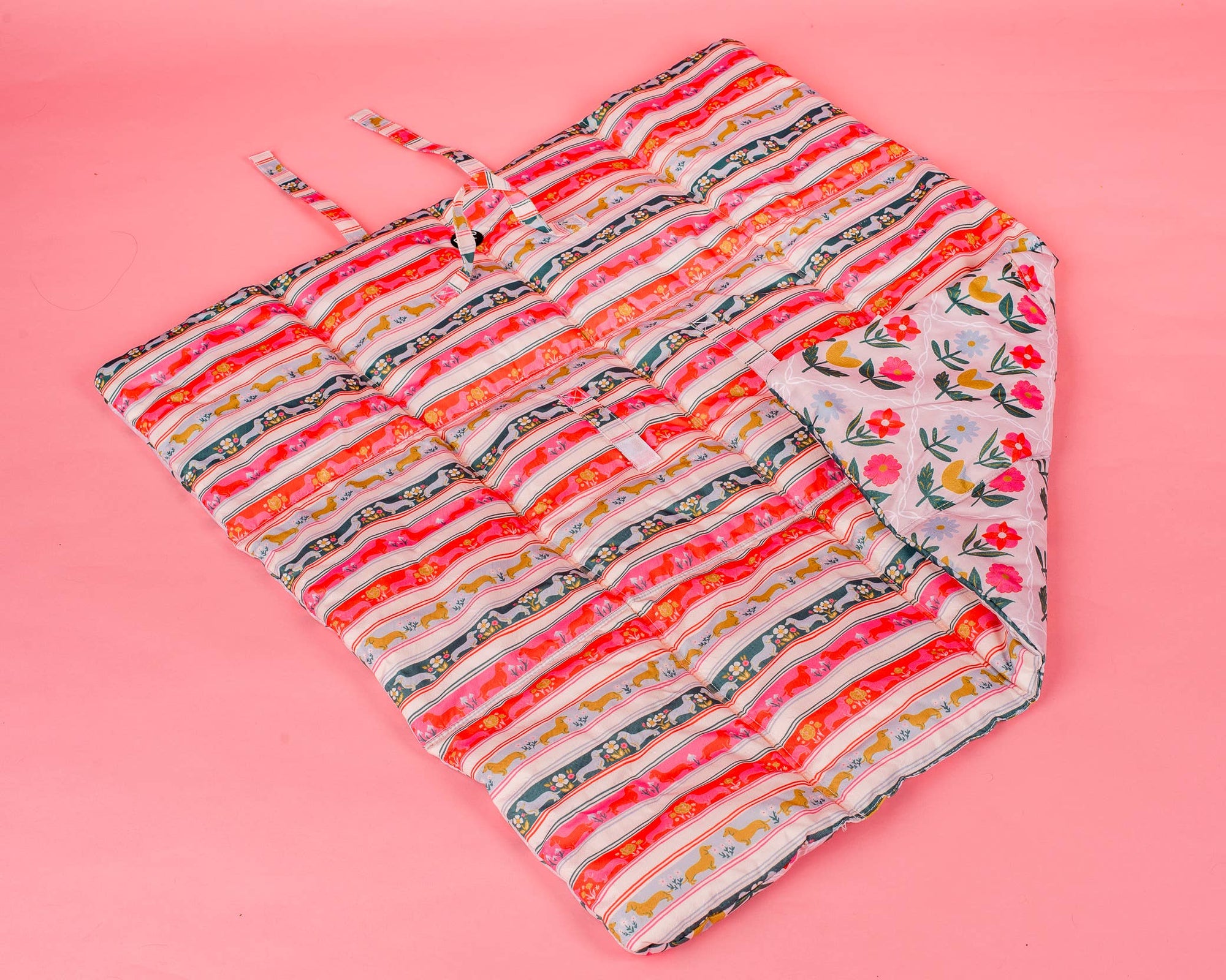 Deluxe Travel Mat: The Blooming Dachshund
