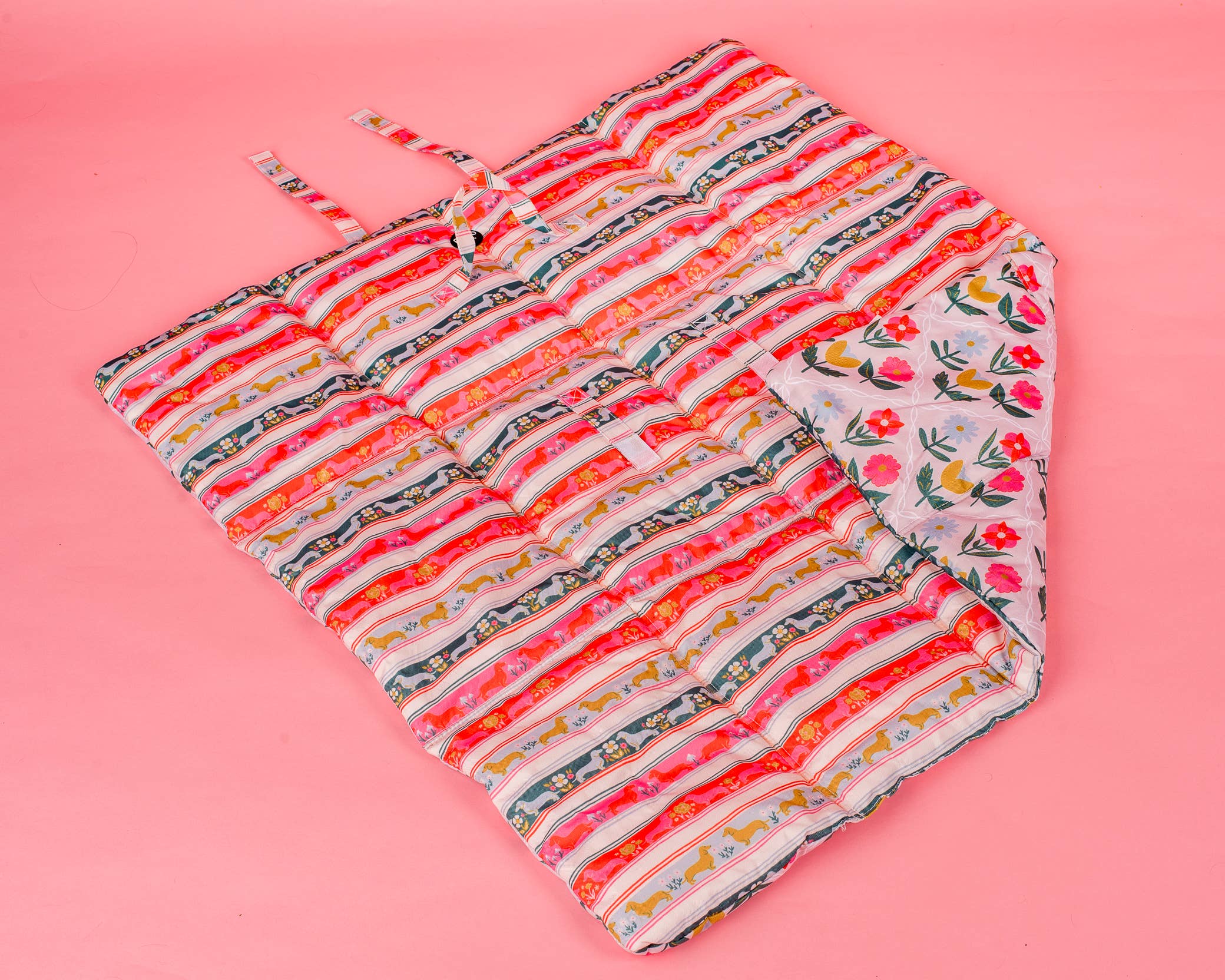 Deluxe Travel Mat: The Blooming Dachshund