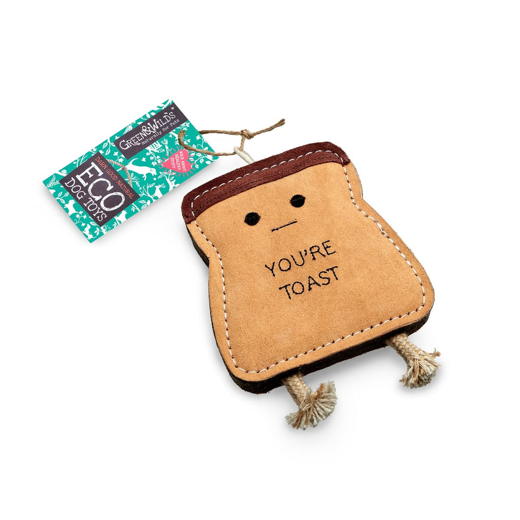 You’re toast tough dog toy