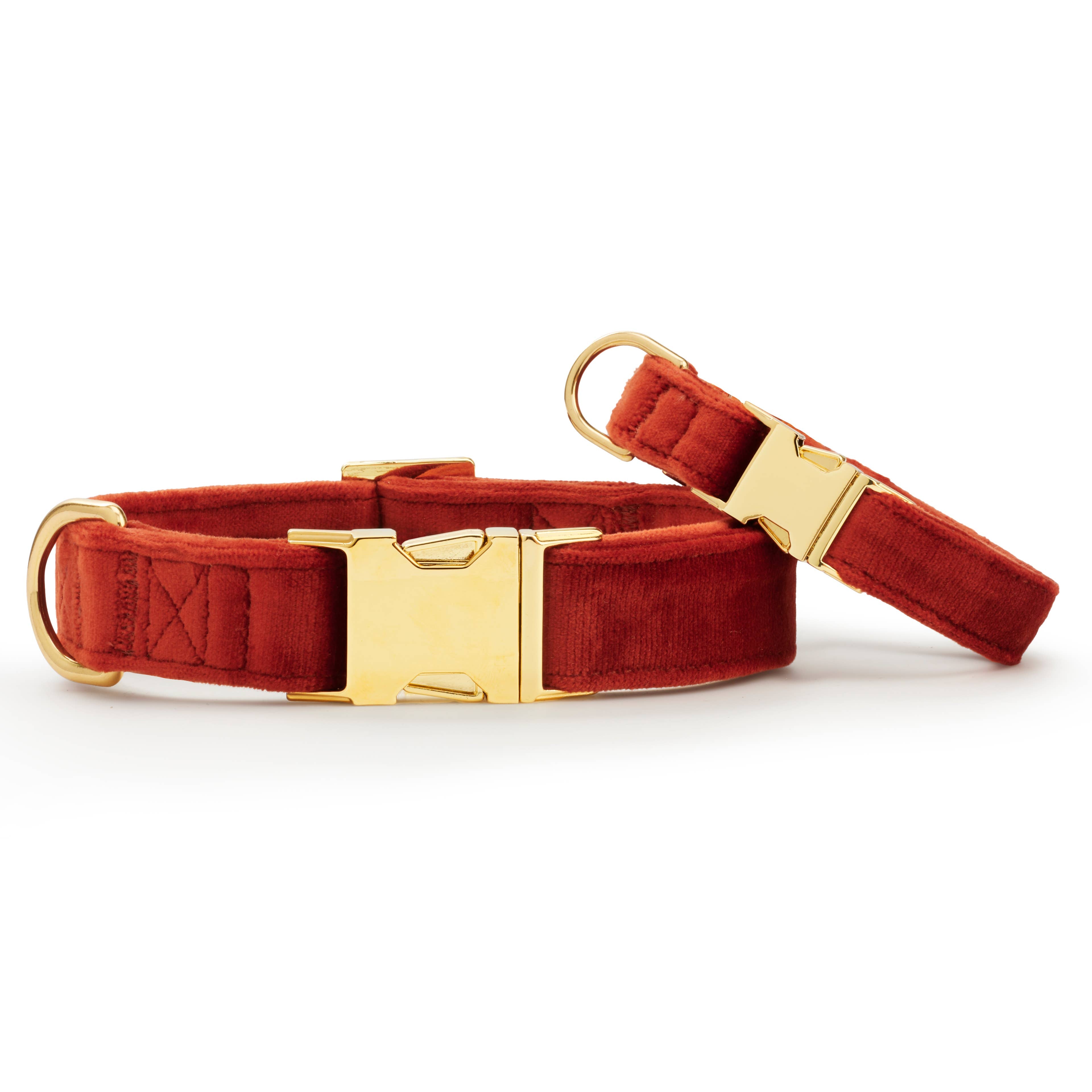 Nutmeg Velvet Dog Collar