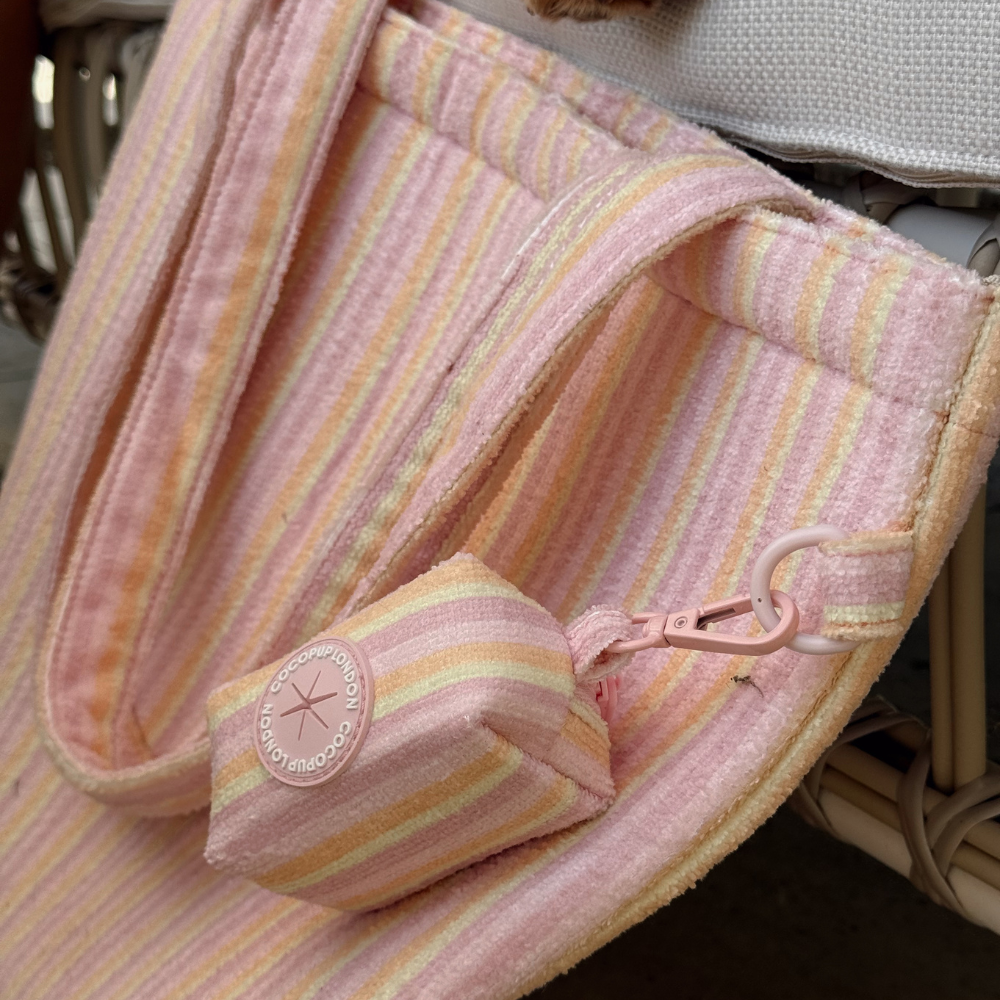 Pastel Stripes Poop Bag Holder