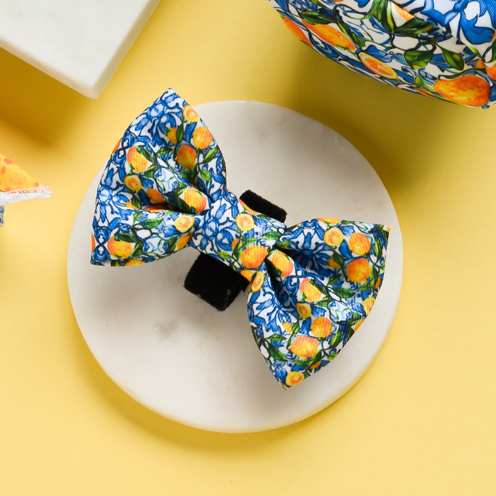 Amalfi Lemon Dog Bow Tie