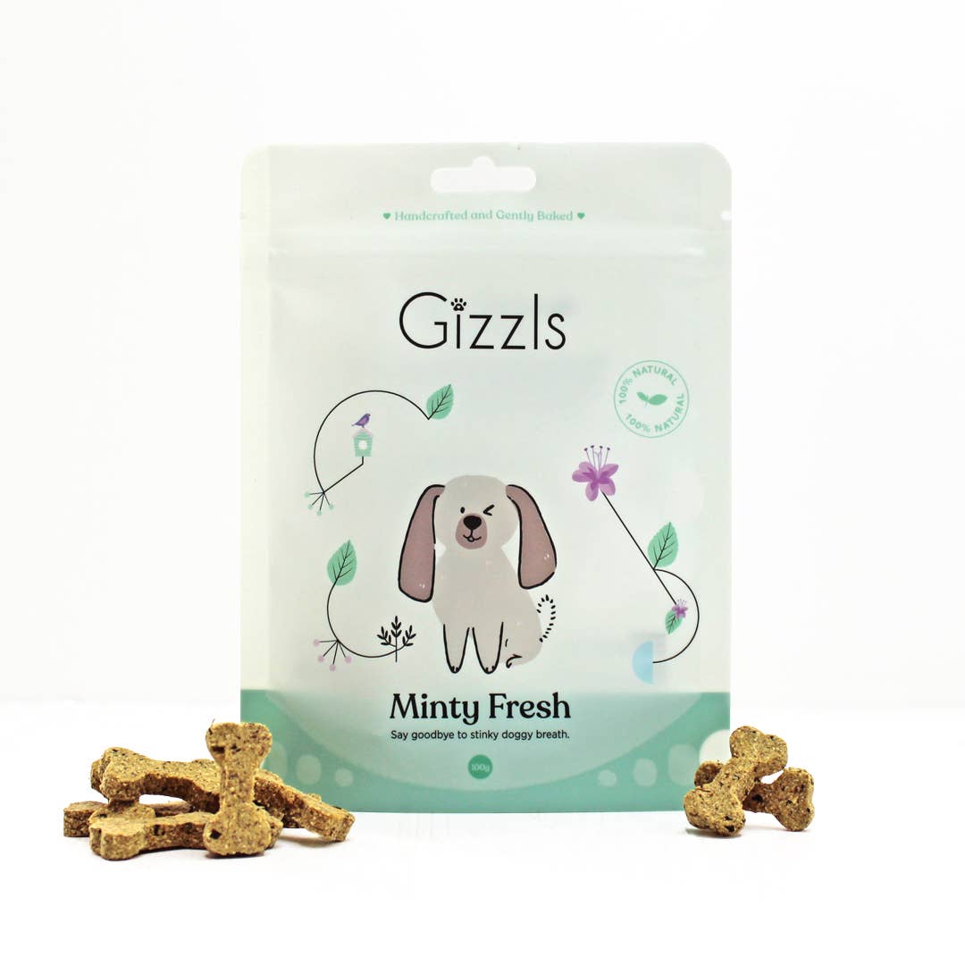Gizzls Minty Fresh Dog Treats (for small dogs)