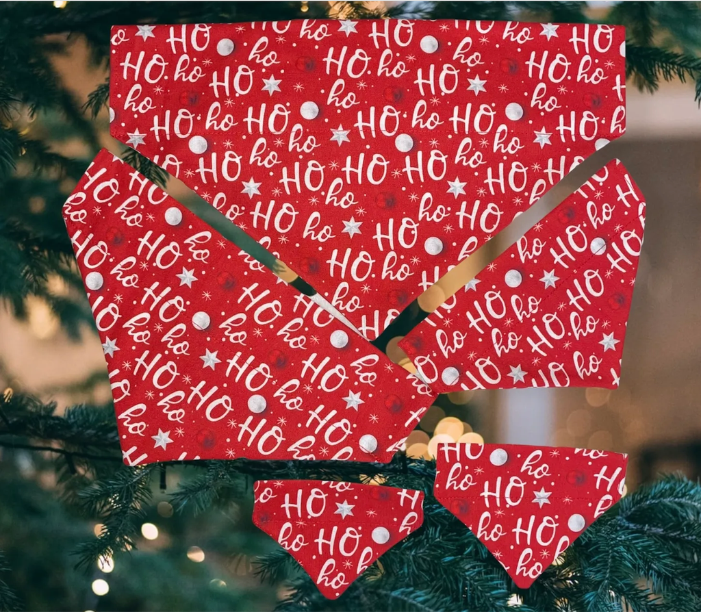 Ho Ho Ho Christmas Dog Bandana