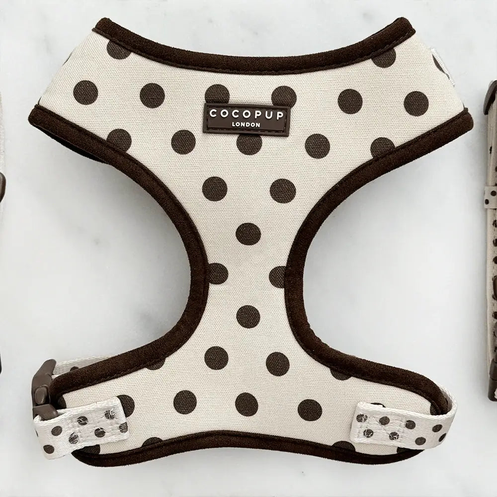 Tiramisu Polka Dot Adjustable Neck HARNESS