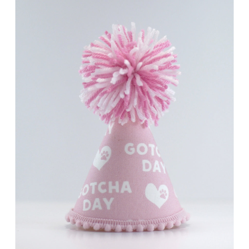 Gotcha day pink party hat