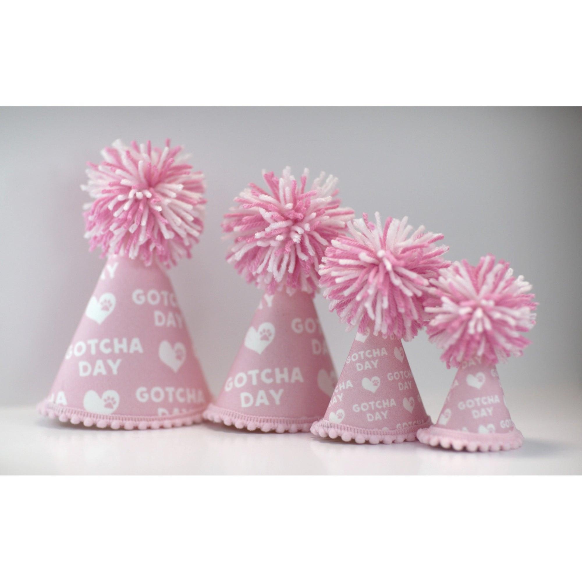 Gotcha day pink party hat