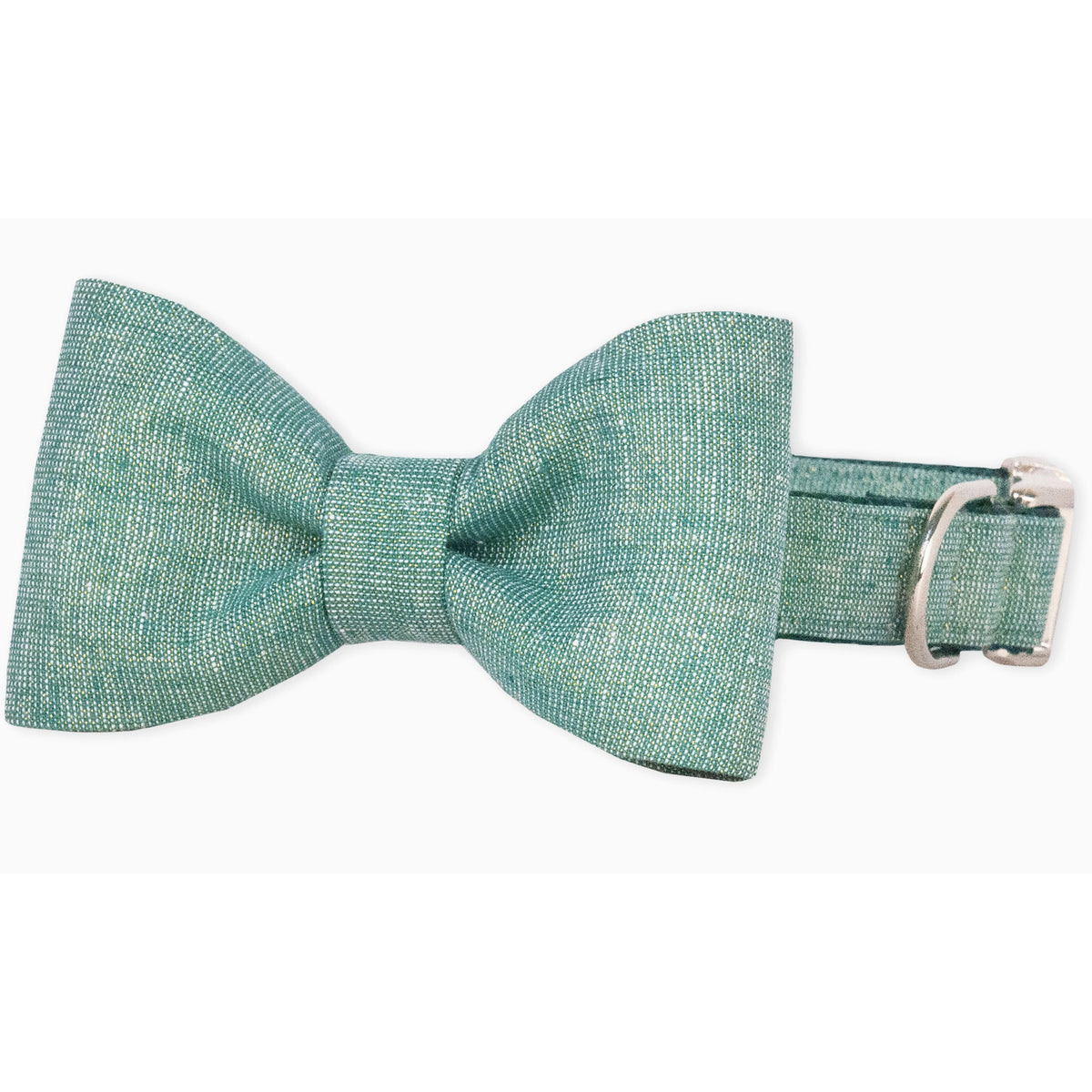 Green Glitter bow tie dog collar