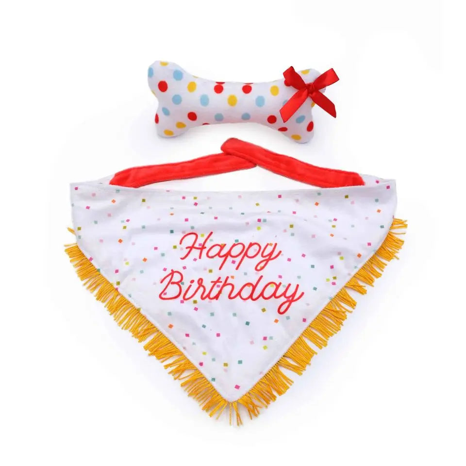 Birthday bandana & bone pack for dogs