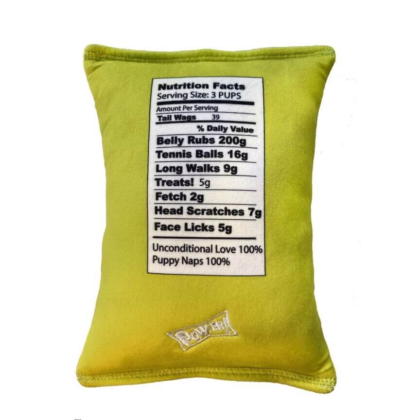 Skinny pup pupcorn dog toy