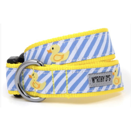 Lt. Blue Stripe Rubber Duck Collar